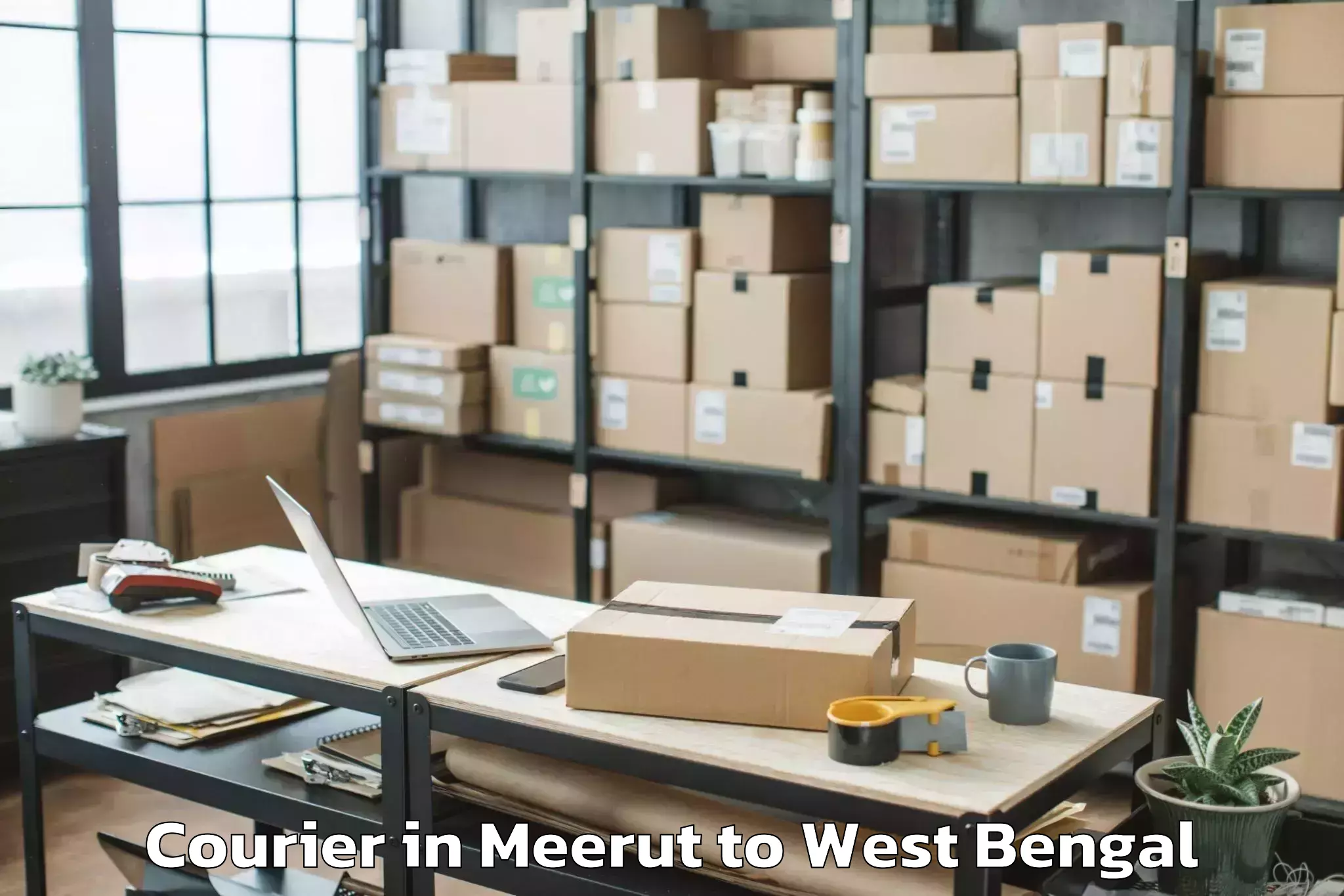 Book Meerut to Bangaon Courier